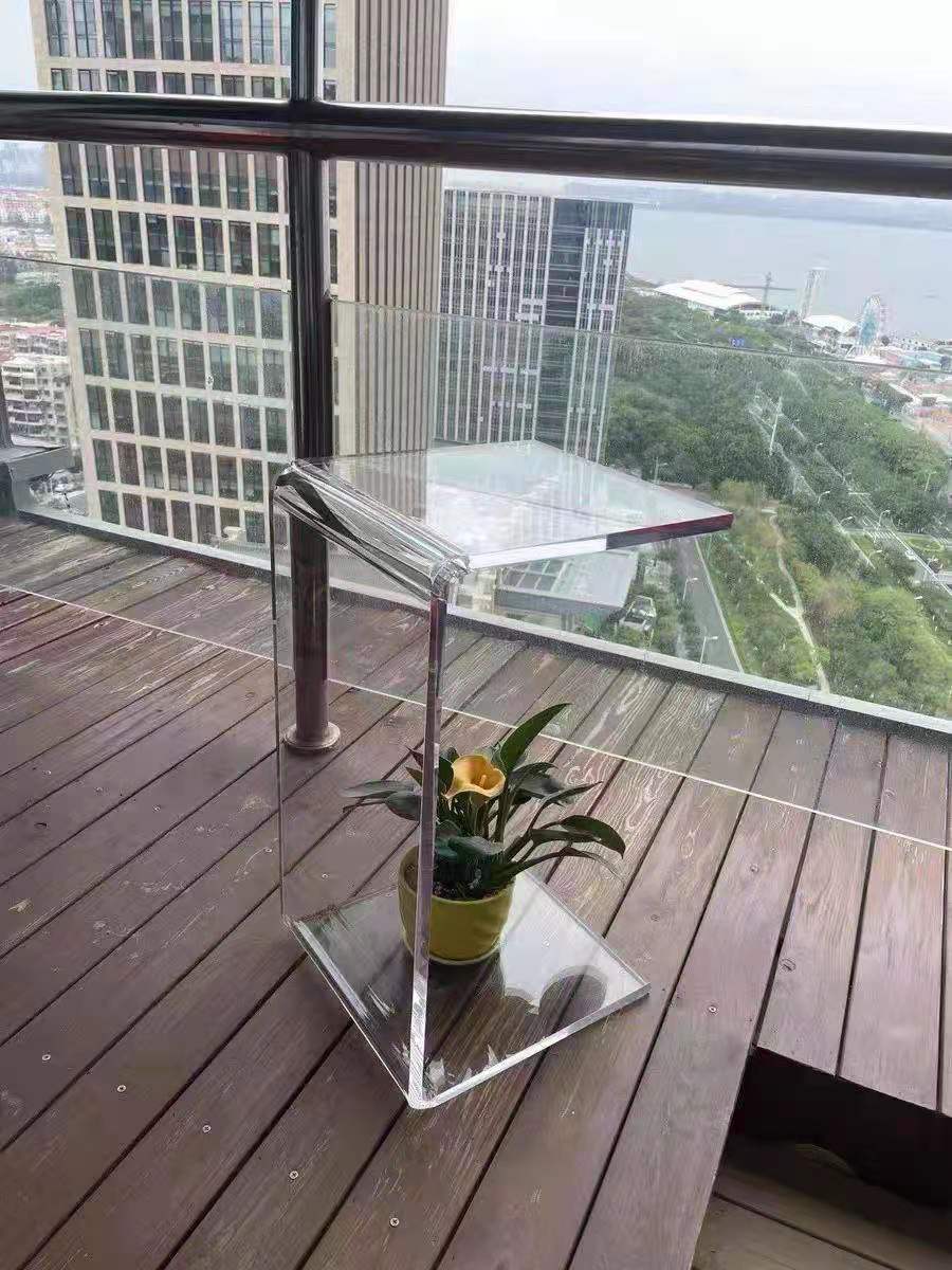 SkandiShop Nordic Transparent Sidetable